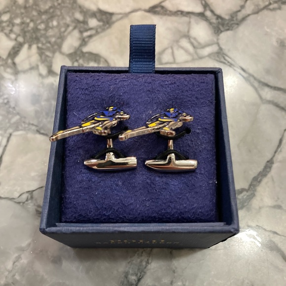 NIB Ralph Lauren Polo Football Cufflinks - Picture 2 of 5